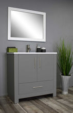 Load image into Gallery viewer, Boston 36&quot; Vanity Grey MTD-4336G-14Angle-Staged_Grey