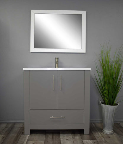 Boston 36" Vanity Grey MTD-4336G-14Front_Grey