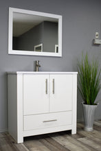 Load image into Gallery viewer, Boston 36&quot; Vanity Glossy White MTD-4336GW-14Angle-nobackground
