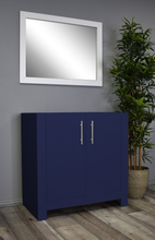 Load image into Gallery viewer, Boston 36&quot; Vanity Cabinet only Glossy MTD-4336NV-0Angle_Navy