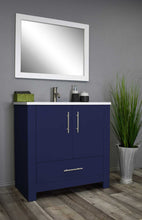 Load image into Gallery viewer, Boston 36&quot; Vanity Navy MTD-4336NV-14Angle-Staged_Navy