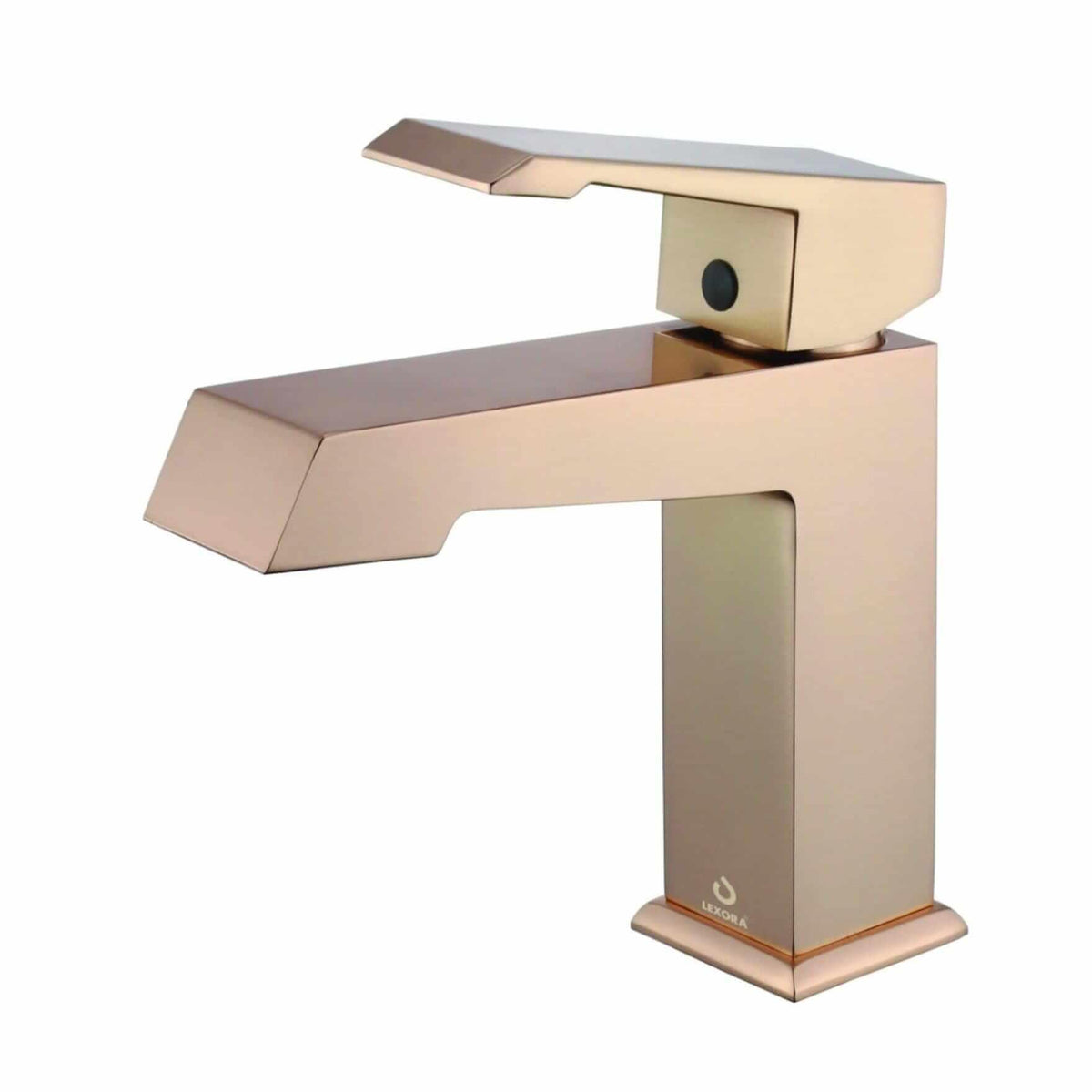 Lancy 36" Rustic Acacia Bathroom Vanity, White Quartz Top, White Square Sink.  Optional: 28" Frameless Mirror, Faucet Set with Pop-Up Drain and P-Trap - The Bath Vanities