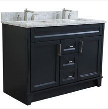 Load image into Gallery viewer, Bellaterra 48&quot; Double Vanity w/ Counter Top and Sink Dark Gray Finish 400700-49D-DG
