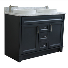 Load image into Gallery viewer, Bellaterra 48&quot; Double Vanity w/ Counter Top and Sink Dark Gray Finish 400700-49D-DG