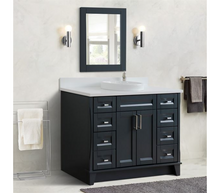 Load image into Gallery viewer, Bellaterra 49&quot; Single Vanity w/ Counter Top and Sink Dark Gray Finish 400700-49S-DG