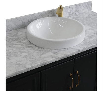 Bellaterra 49" Single Vanity w/ Counter Top and Sink Dark Gray Finish 400800-49S-DG