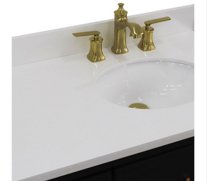Bellaterra Dark Gray 37" Single Vanity w/ Counter Top and Right Sink-Right Door 400800-37R-DG