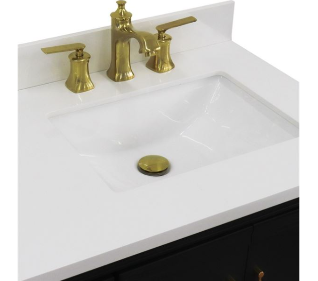 Bellaterra Dark Gray 37" Single Vanity w/ Counter Top and Right Sink-Right Door 400800-37R-DG