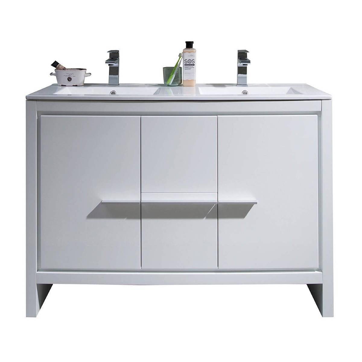 Blossom Milan 48 Double Vanity White - The Bath Vanities