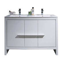 Load image into Gallery viewer, Blossom Milan 48 Double Vanity White - The Bath Vanities