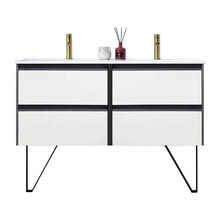 Load image into Gallery viewer, Blossom Berlin White 48&quot; Double Vanity Base with Acrylic Sinks - The Bath Vanities