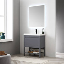 Load image into Gallery viewer, Blossom Vienna 30” Matte Gray Vanity with Acrylic Sink