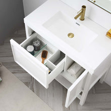Load image into Gallery viewer, Blossom Vienna 36” White Vanity with Acrylic Sink