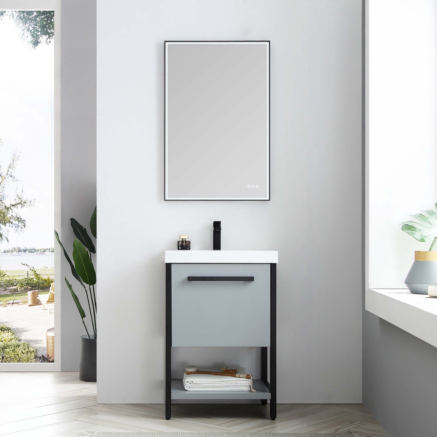 Blossom Riga 24” Metal Gray Vanity