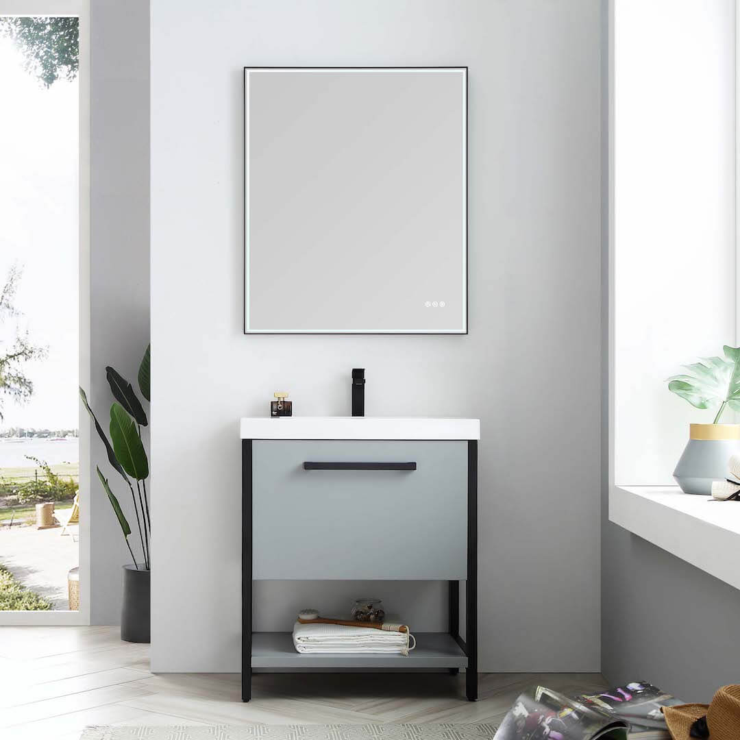 Blossom Riga 30” Metal Gray Vanity