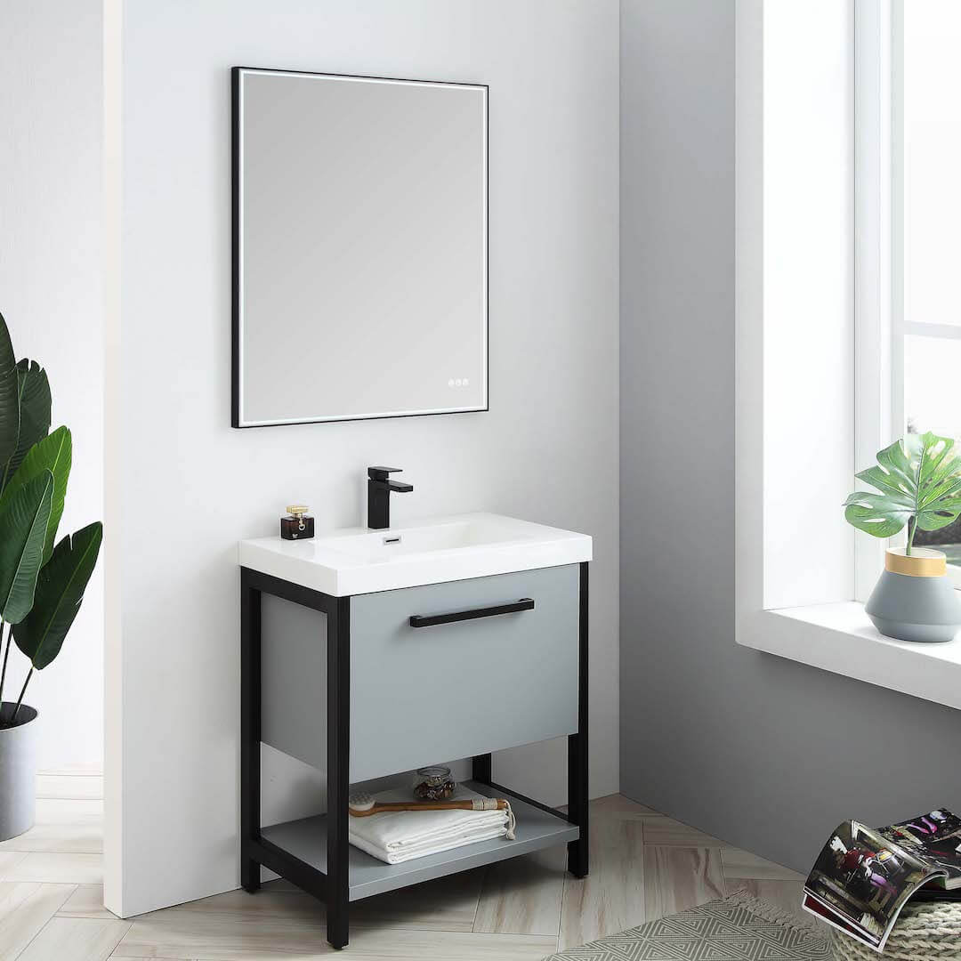 Blossom Riga 30” Metal Gray Vanity