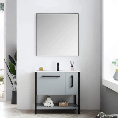 Blossom Riga 36” Metal Gray Vanity