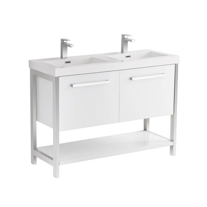 Blossom Riga 48” White Single / Double Sink Vanity