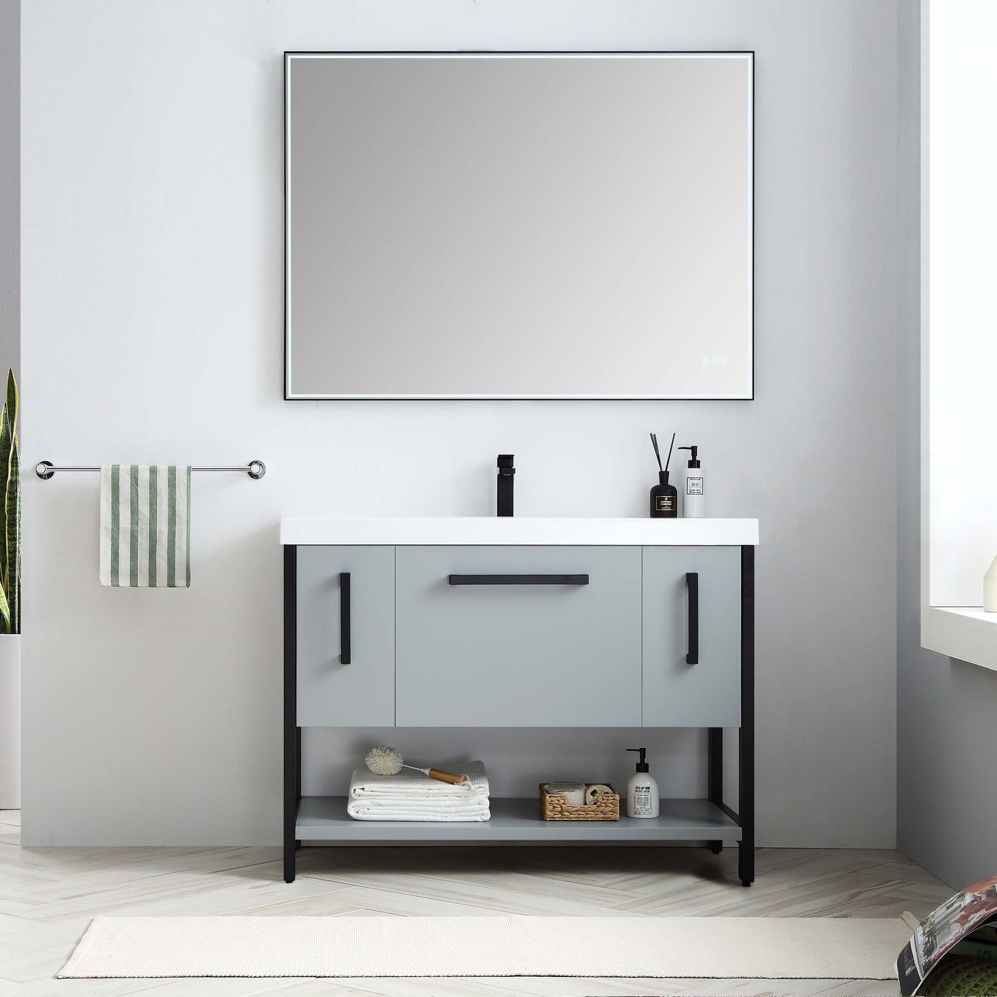 Blossom Riga 48” Metal Gray Single Vanity