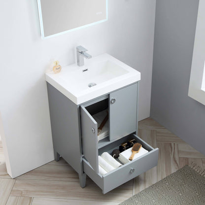 Blossom Lyon 24” Metal Gray Vanity