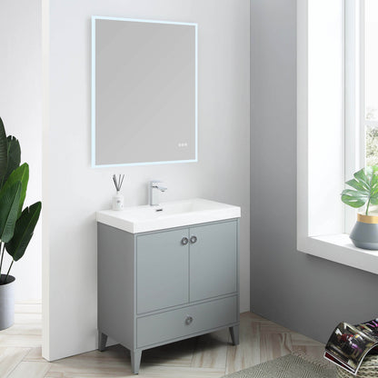 Blossom Lyon 30” Metal Gray Vanity