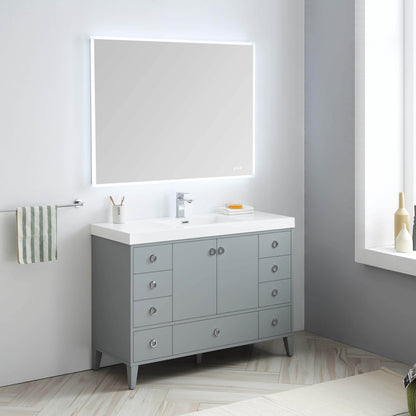 Blossom Lyon 48” Metal Gray Single Vanity