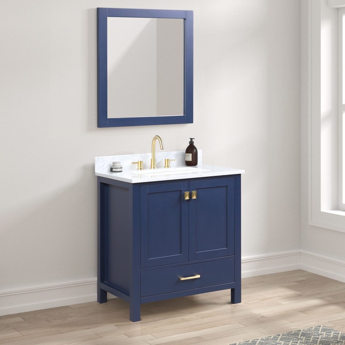 Blossom Geneva 30” White / Gray / Blue Vanity V8026 30