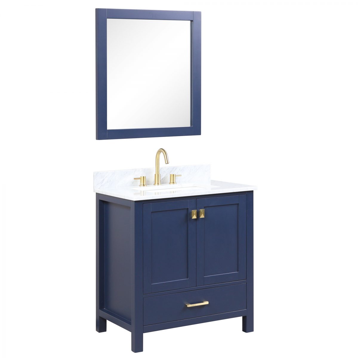 Blossom Geneva 30” White / Gray / Blue Vanity V8026 30