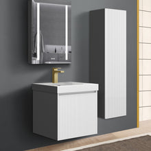 Load image into Gallery viewer, Blossom Positano 20&quot; Floating Bathroom Vanity with Top &amp; Side Cabinet White Side