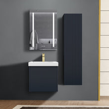 Load image into Gallery viewer, Blossom Positano 20&quot; Floating Bathroom Vanity with Top &amp; Side Cabinet Blue Front Staged