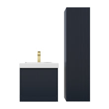 Load image into Gallery viewer, Blossom Positano 20&quot; Floating Bathroom Vanity with Top &amp; Side Cabinet Blue Front WBG