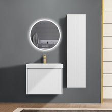 Load image into Gallery viewer, Blossom Positano 24&quot; Floating Bathroom Vanity with Top &amp; Side Cabinet White Front