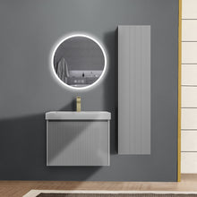 Load image into Gallery viewer, Blossom Positano 24&quot; Floating Bathroom Vanity with Top &amp; Side Cabinet Gray Front