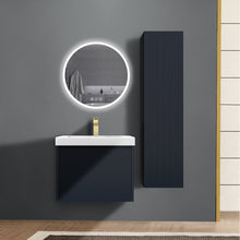 Load image into Gallery viewer, Blossom Positano 24&quot; Floating Bathroom Vanity with Top &amp; Side Cabinet Blue Front