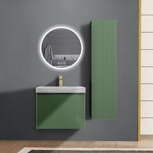 Load image into Gallery viewer, Blossom Positano 24&quot; Floating Bathroom Vanity with Top &amp; Side Cabinet Green front