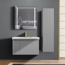 Load image into Gallery viewer, Blossom Positano 30 &quot; Floating Bat hroom Vanity with Top &amp; Side Cabinet Gray