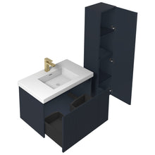 Load image into Gallery viewer, Blossom Positano 30 &quot; Floating Bat hroom Vanity with Top &amp; Side Cabinet Blue side open WBG