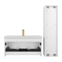 Load image into Gallery viewer, Blossom Positano 36 &quot; Floating Bat hroom Vanity with Top &amp; Side Cabinet  White back