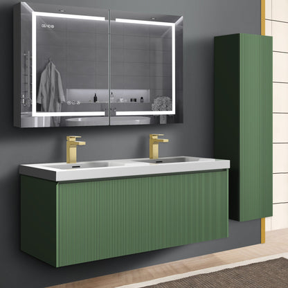 Blossom Positano 48" Floating Double Sink Vanity - Customize with Optional Side Cabinets