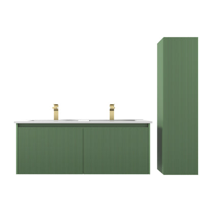 Blossom Positano 48" Floating Double Sink Vanity - Customize with Optional Side Cabinets