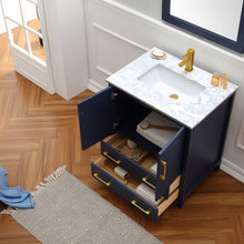 Load image into Gallery viewer, Legion Furniture Blue 30&quot; Solid Wood Sink Vanity with Mirror-No Faucet  - WA7930-B