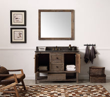 Load image into Gallery viewer, Legion Furniture 48&quot; Solid Wood Sink Vanity in Brown Rustic with Moon Stone Top-No Faucet - WH5148-BR