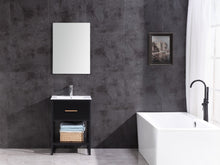 Load image into Gallery viewer, Legion Furniture 24&quot; Black Finish Sink Vanity with Black Metal Frame-Pvc - WH7024-BB-PVC