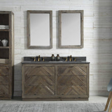 Load image into Gallery viewer, Legion Furniture 60&quot; Wood Sink Vanity Match in Brown Rustic with Marble Wh 5160&quot; Top -No Faucet - WH8560