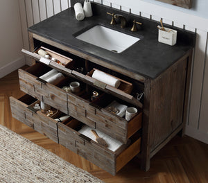 Legion Furniture 48" Rustic Wood Sink Vanity Match with Marble Wh 5148" Top -No Faucet - WH8648