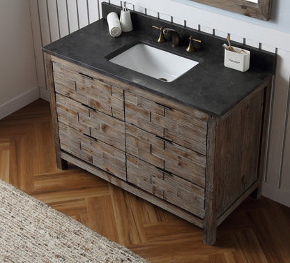 Legion Furniture 48" Rustic Wood Sink Vanity Match with Marble Wh 5148" Top -No Faucet - WH8648