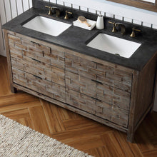 Load image into Gallery viewer, Legion Furniture 60&quot; Rustic Wood Sink Vanity Bronze Match with Marble Wh 5160&quot; Top -No Faucet - WH8660