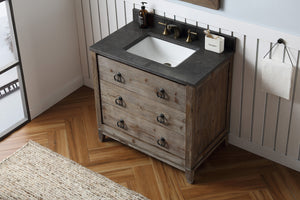 Legion Furniture 36" Wood Brown Sink Vanity Match with Marble Wh 5136" Top -No Faucet - WH8836