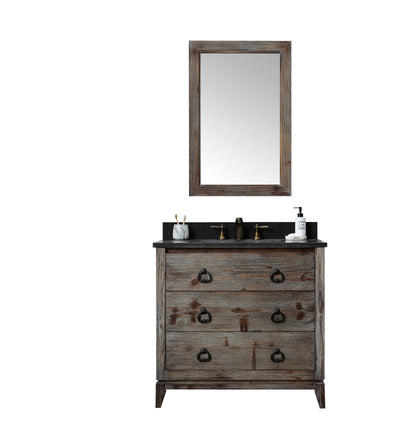 Legion Furniture 36" Wood Brown Sink Vanity Match with Marble Wh 5136" Top -No Faucet - WH8836