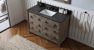 Legion Furniture 48" Wood Brown Sink Vanity Match with Marble Wh 5148" Top -No Faucet - WH8848